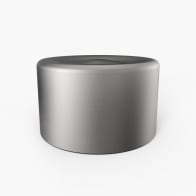 Ever Vessel Spare Lid Mini Plain Stainless Side View