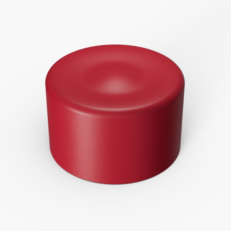 Ever Vessel Spare Lid Mini Red Top Perspective View