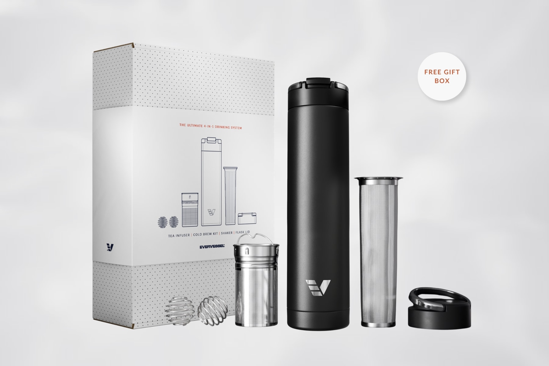 ever vessel black super maxi gift box accessory set