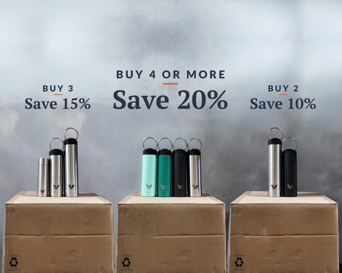 Stainless steel water bottle bundle deals for ever vessel