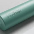 Personalized Ever Vessel Mini Mint Green small water bottle with laser engraved message on the side.
