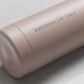Personalized Ever Vessel Multi Desert Beige tea infuser water bottle with laser engraved text Valentina De Luca