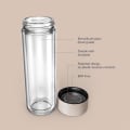 Ever Vessel Glass Multi glass water bottle and tea flask key features Desert