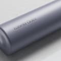 A Personalized Ever Vessel Mini Lilac small water bottle with laser engraved name Isabella Grace on the side.
