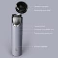 Ever Vessel Super Maxi vacuum insulated stainless steel water bottle with key features text - lilac