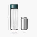 Ever Vessel Glass Teal Size Comparison