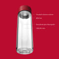 Ever Vessel Glass water bottle key features Red