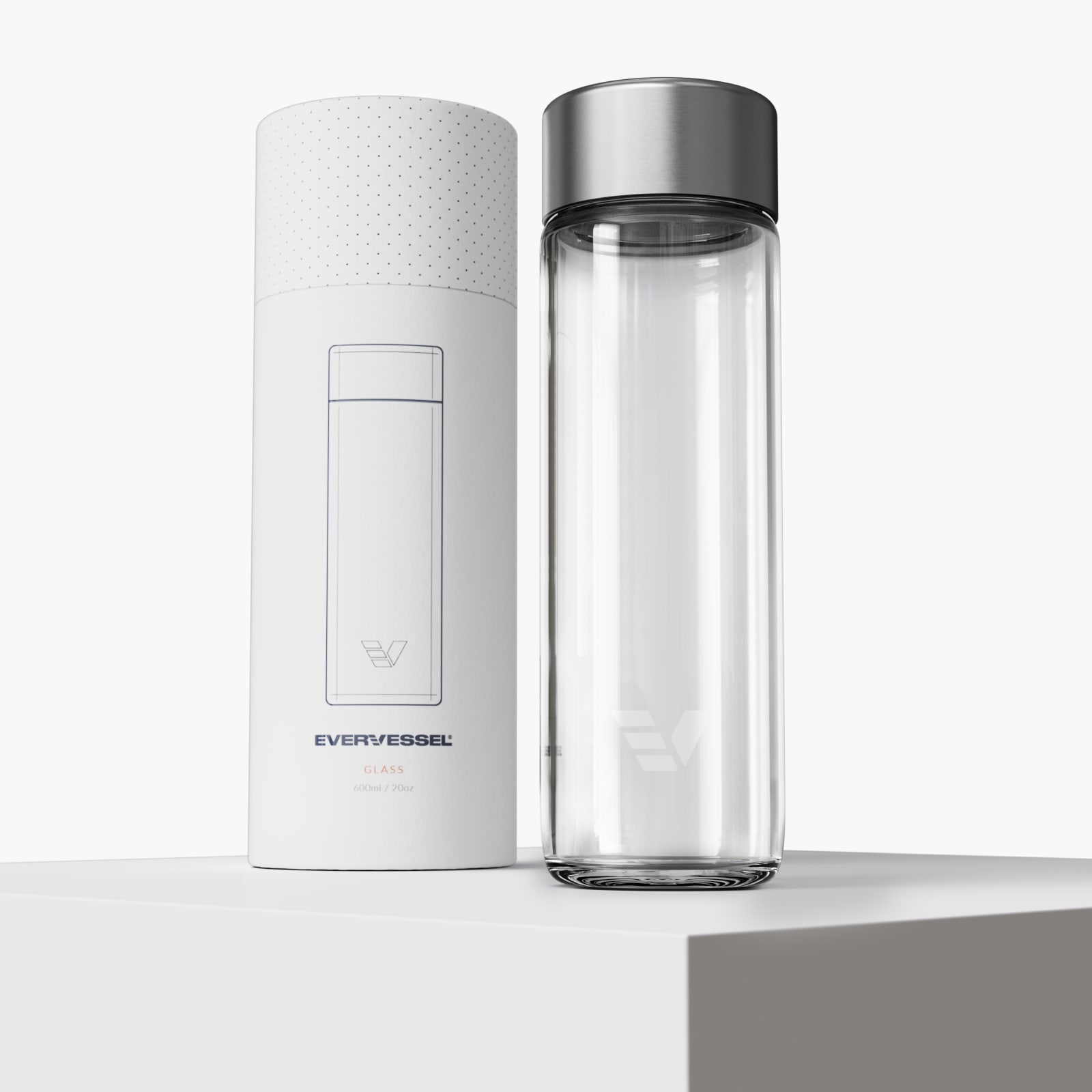 Ever Vessel Glass Stainless with Packaging
