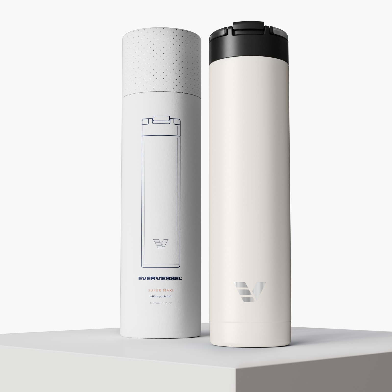 Ever Vessel Super Maxi Luna White with Packaging