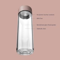 Ever Vessel Glass water bottle key features Rose