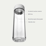 Ever Vessel Glass water bottle key features White Sand