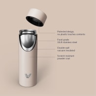 Ever Vessel Multi stainless steel water bottle and tea flask key features Desert