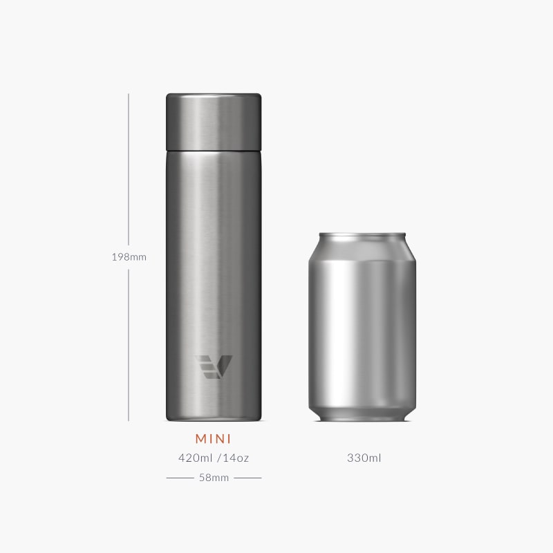 Ever Vessel Mini Stainless Size Comparison