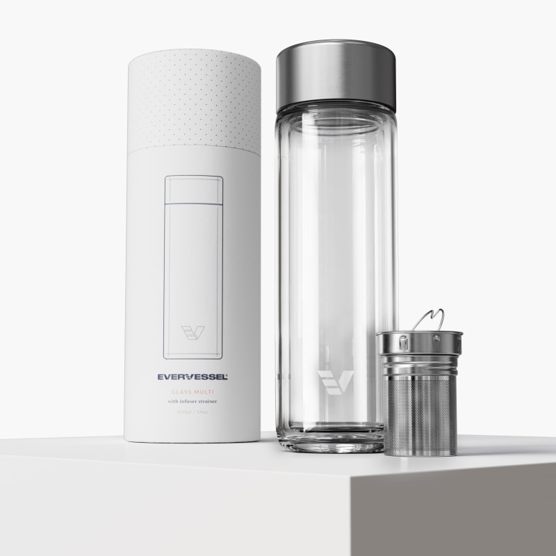 Ever Vessel Glass Multi Stainless with Packaging and Tea Infuser