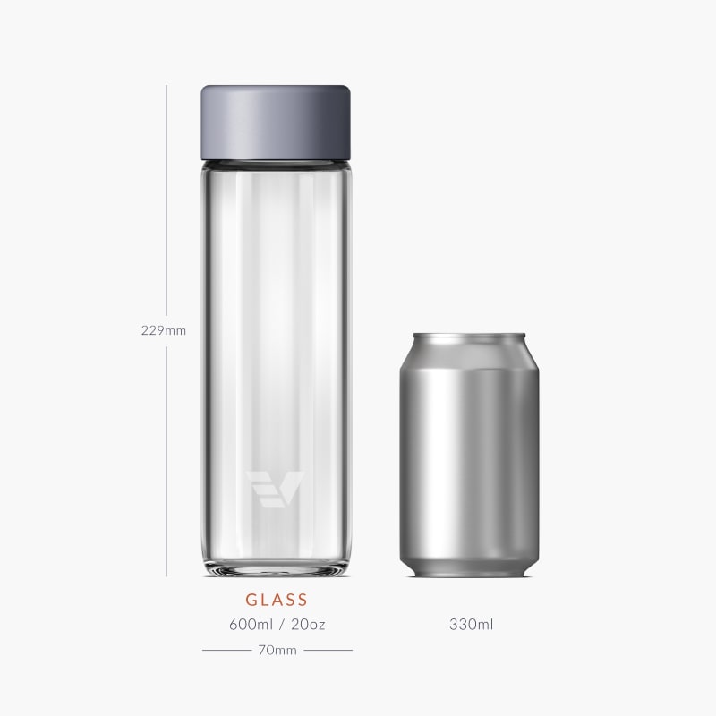 Ever Vessel Glass Lilac Size Comparison