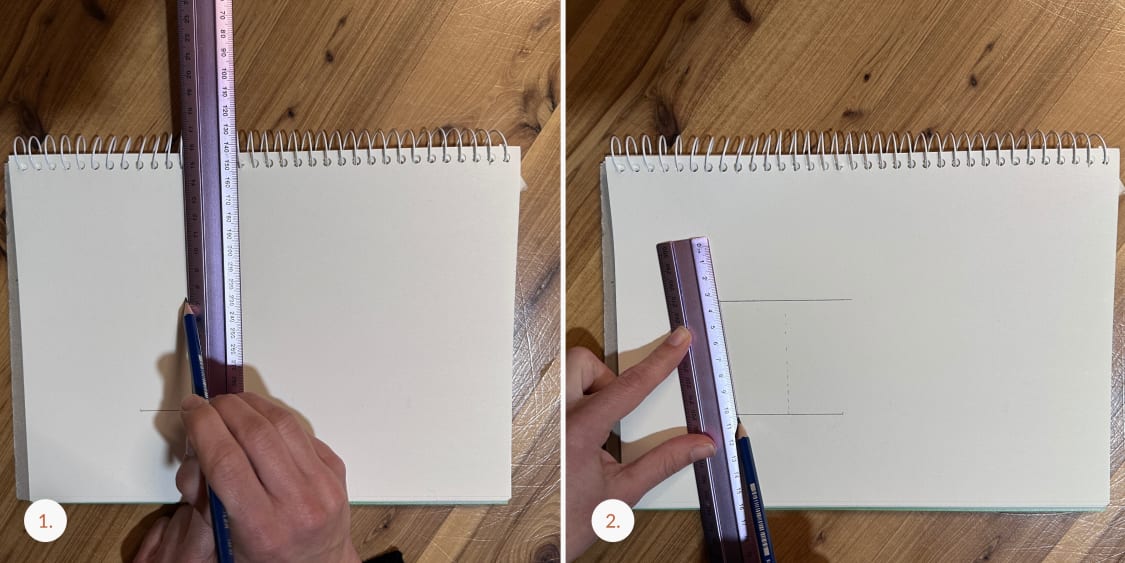 Drawing the cup holder profile based on the internal dimensions