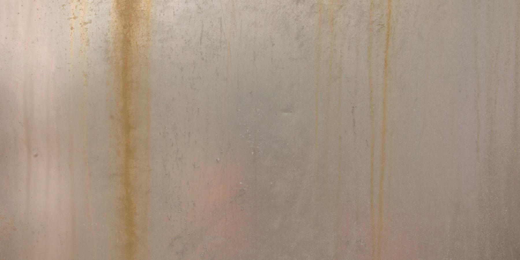Rust marks on a piece of stainless steel