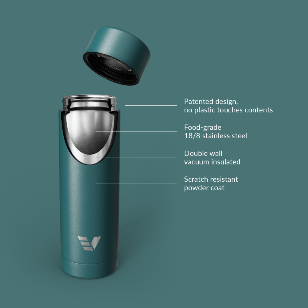 Multi Insulated Water Bottle with Tea Infuser | Ever Vessel